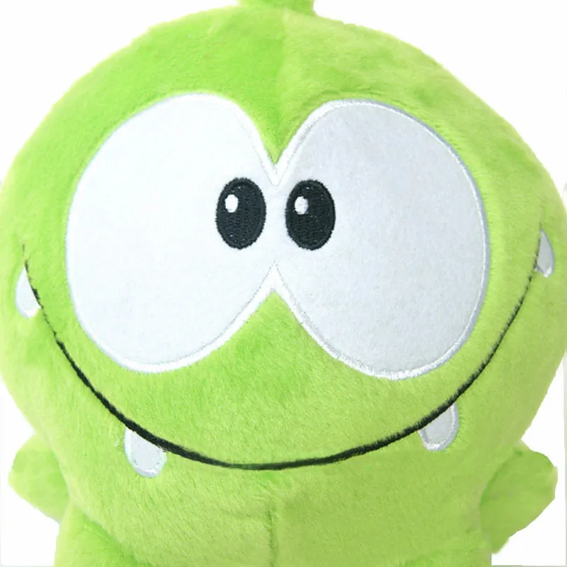 1 шт. 20 см зеленая лягушка Om Nom Frog плюшевая игрушка Большой Глаз мягкая