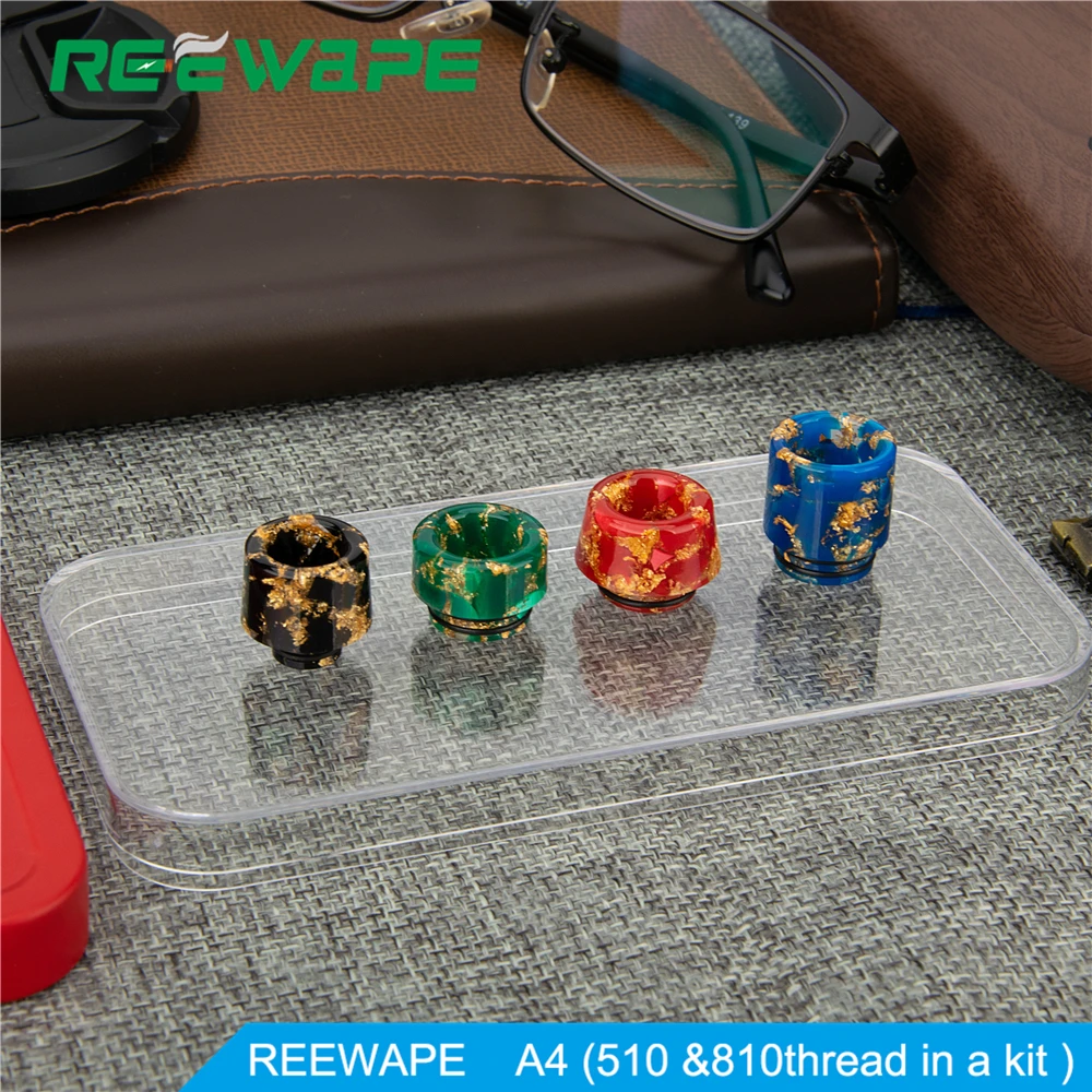 Reewape 810/510 капельный наконечник A18 A15 A10 A4 змеиная Смола мундштук для вейпа RDA zeus RTA