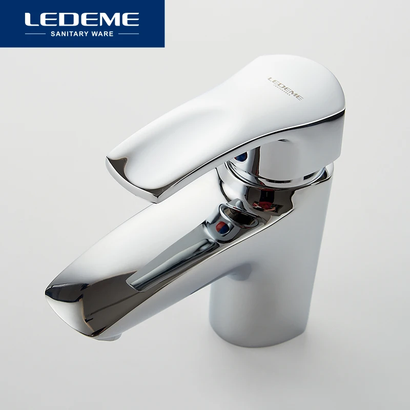 LEDEME Смеситель для умывальника латунь Цвет: хром L1064|basin faucet|waterfall faucetbathroom faucet |