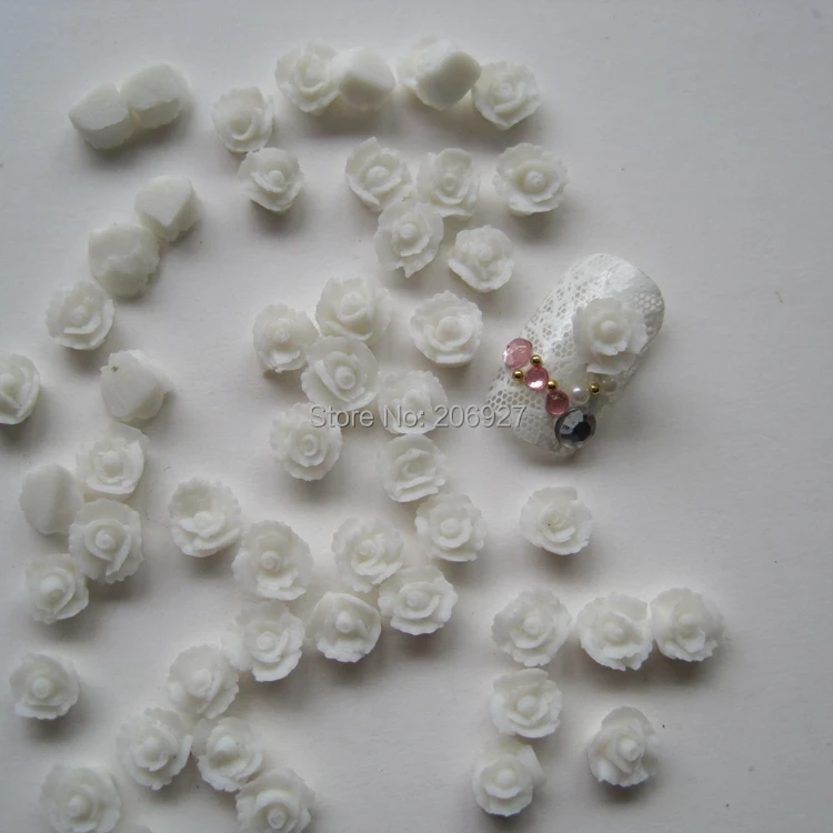 Фотообои 30 шт. милые керамические белые цветы украшения для ногтей красивые|nail art