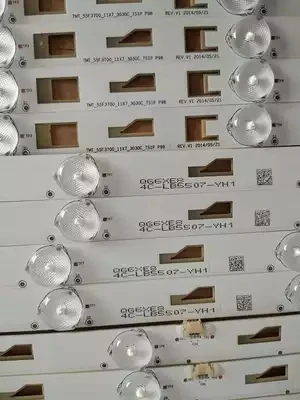 Светодиодная подсветка 619 мм для TCL L55F3700A D55A710 L55F2890A 55M80A strip 4C-LB5507-YH1 1 комплект = 11 шт.