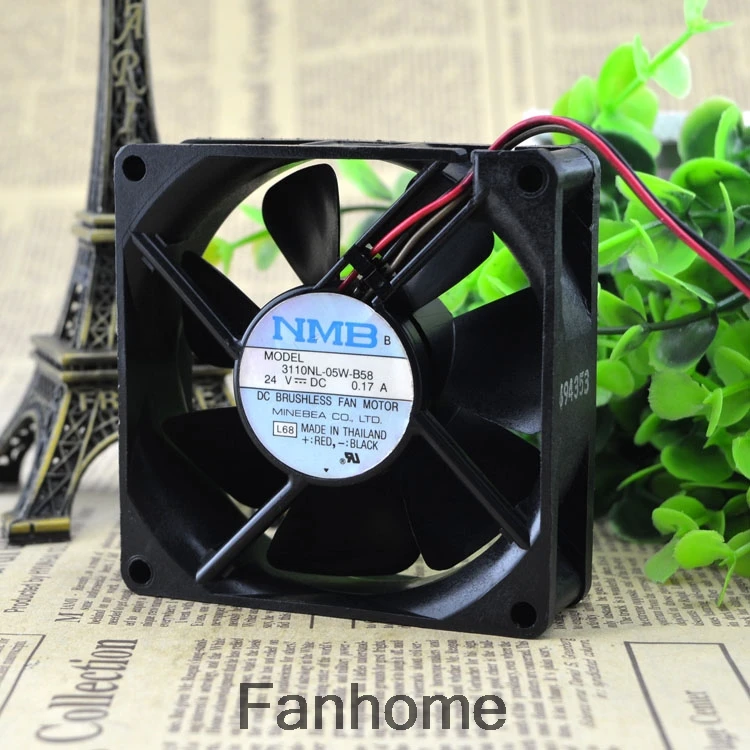 Для НМБ 3110NL 05W B58 24V 8 см 8025 0.17A Инвертор Вентилятор охлаждения|Кулеры и системы