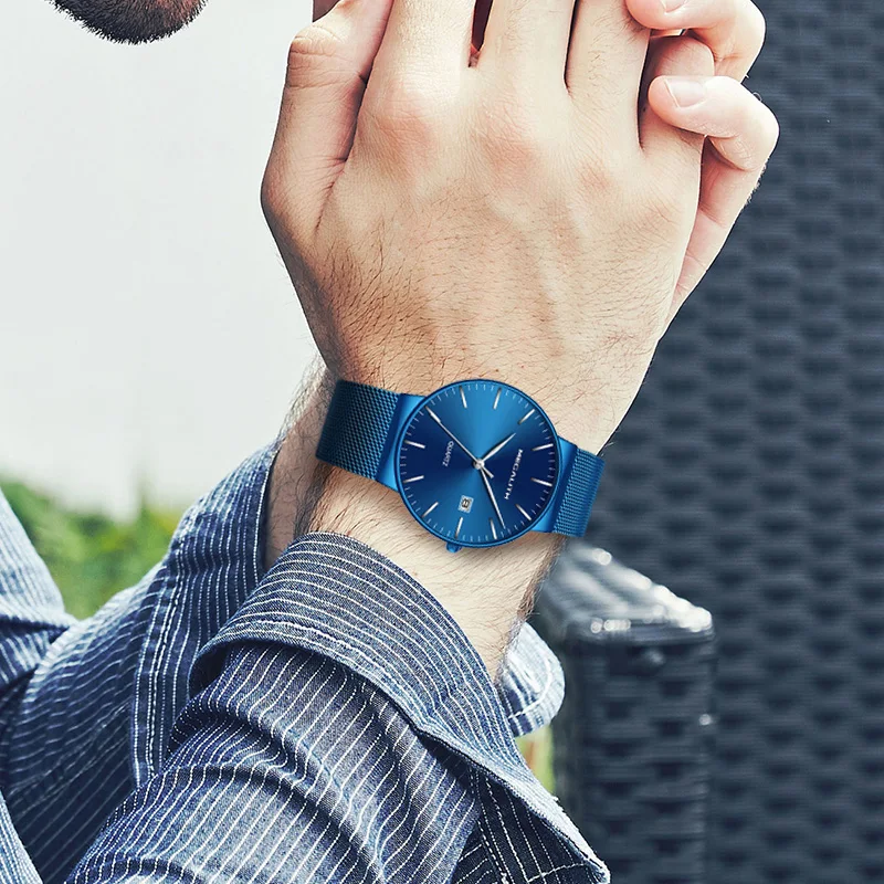 Reloj Hombre 2020 MEGALITH Модные Простые водонепроницаемые военные наручные часы Мужские