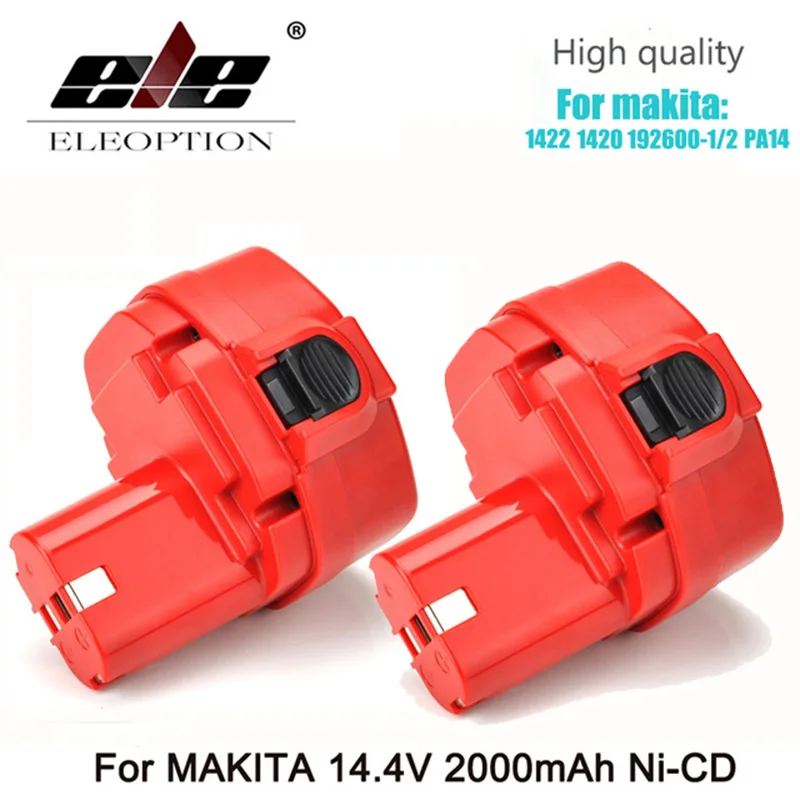 ELEOPTION 2 шт. Новинка 14 4 вольт 2000 мАч фотоаккумулятор для электроинструмента MAKITA В