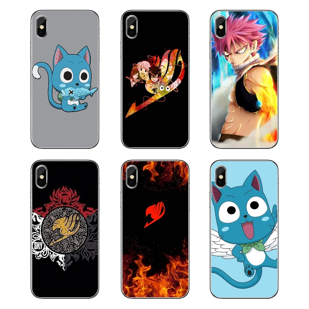 Fairy Tail мягкий прозрачный просвечивающийся чехол Чехлы для samsung Galaxy Note 8 9 S9 S10 A8 A9 Star