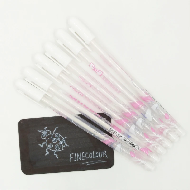 Набор гелевых ручек Finecolour из 6 предметов белого цвета|gel pen set|pen setgel |
