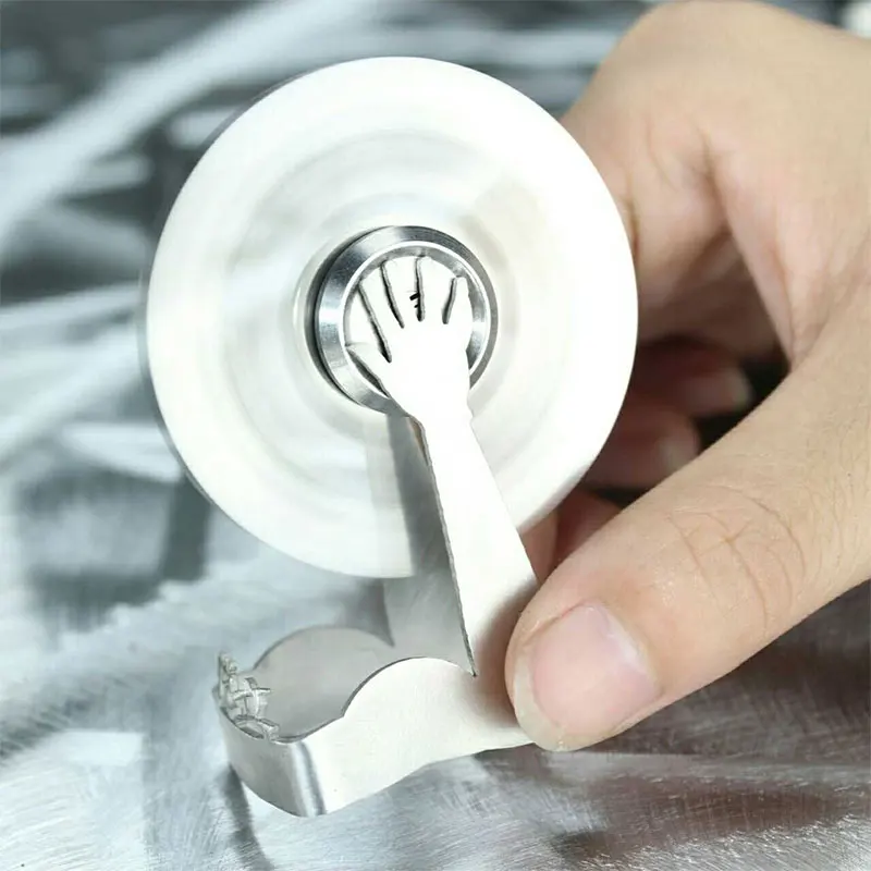 Зеркало из нержавеющей стали с кончиком пальца Gyro Fitzgerel Spinner Finger Spiral необычная