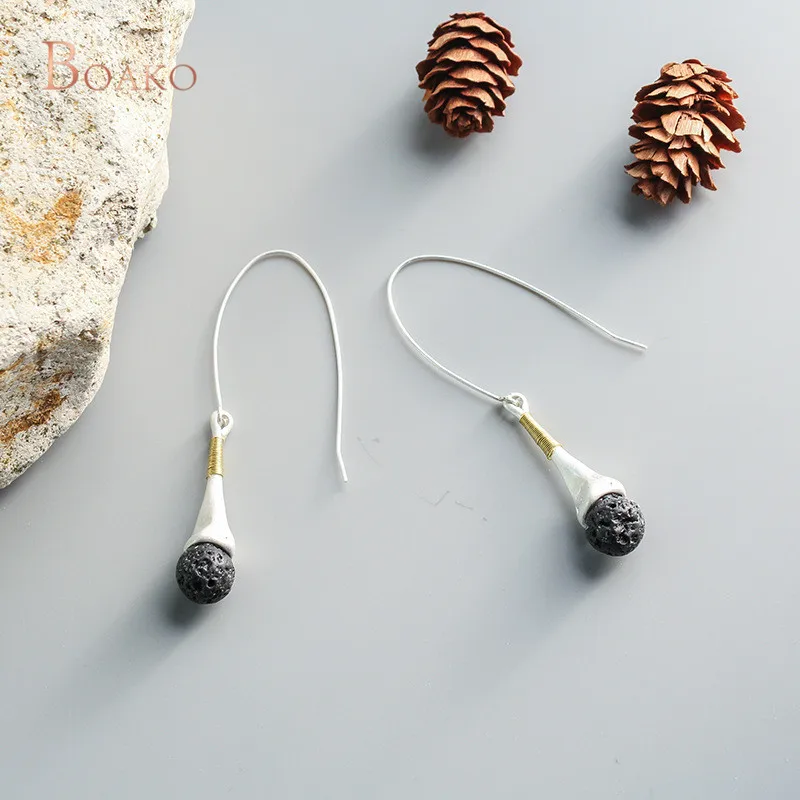 2019 Bohemian Statement Long Tassel Earrings for Women Vintage Black Stone Drop Wedding Party Bridal Fashion Jewelry Z4 | Украшения и