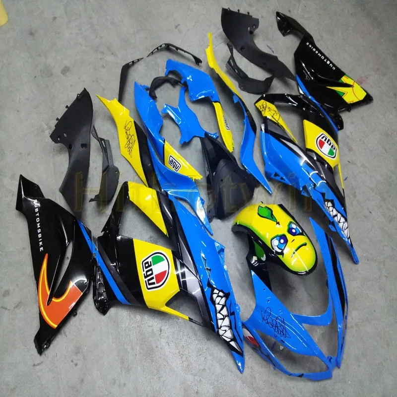

injection Fairings kit for Kawasaki Ninja ZX-6R 13-15 zx6r 2013 2015 blue yellow ZX6R 636 motorcycle bodywork kit