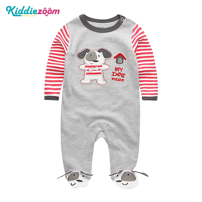 RFL1057 Детские Комбинезоны Одежда для новорожденных девочек ropa bebe хлопковые детские костюмы с длинными рукавами roupa menina детские пижамы - Color: RFL1057