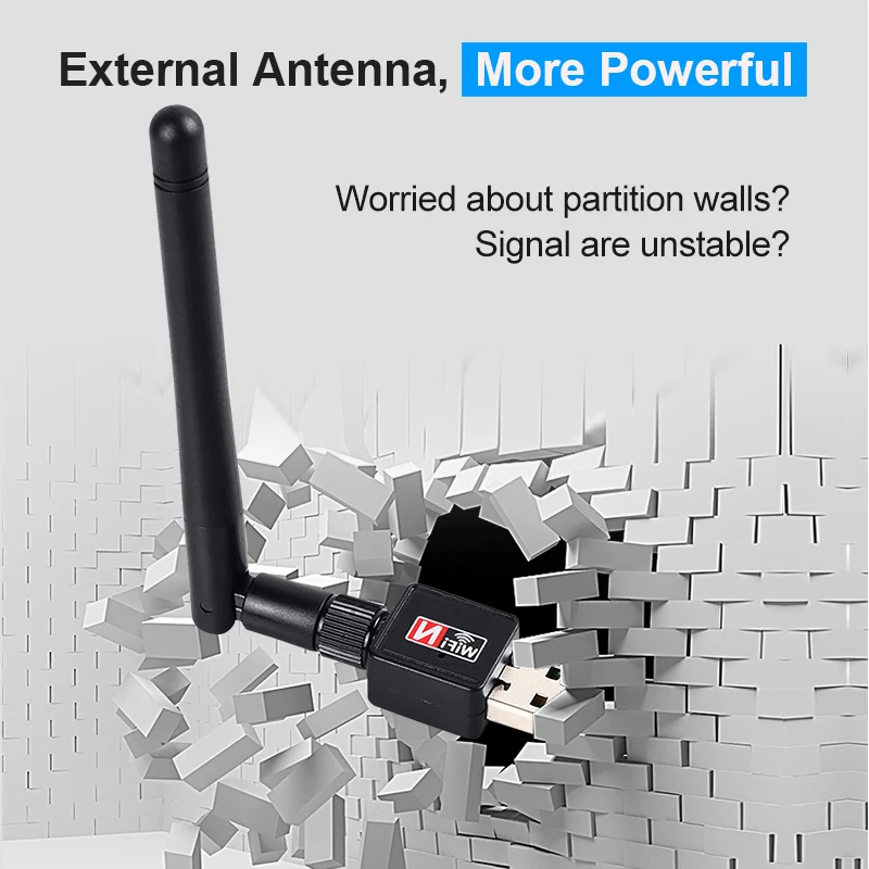 USB Wifi адаптер Wifi USB Ethernet Wi Fi адаптер Mt7601 Wi-Fi адаптер USB Lan Карта Antena Сеть мини ПК Wifi ключ приемник