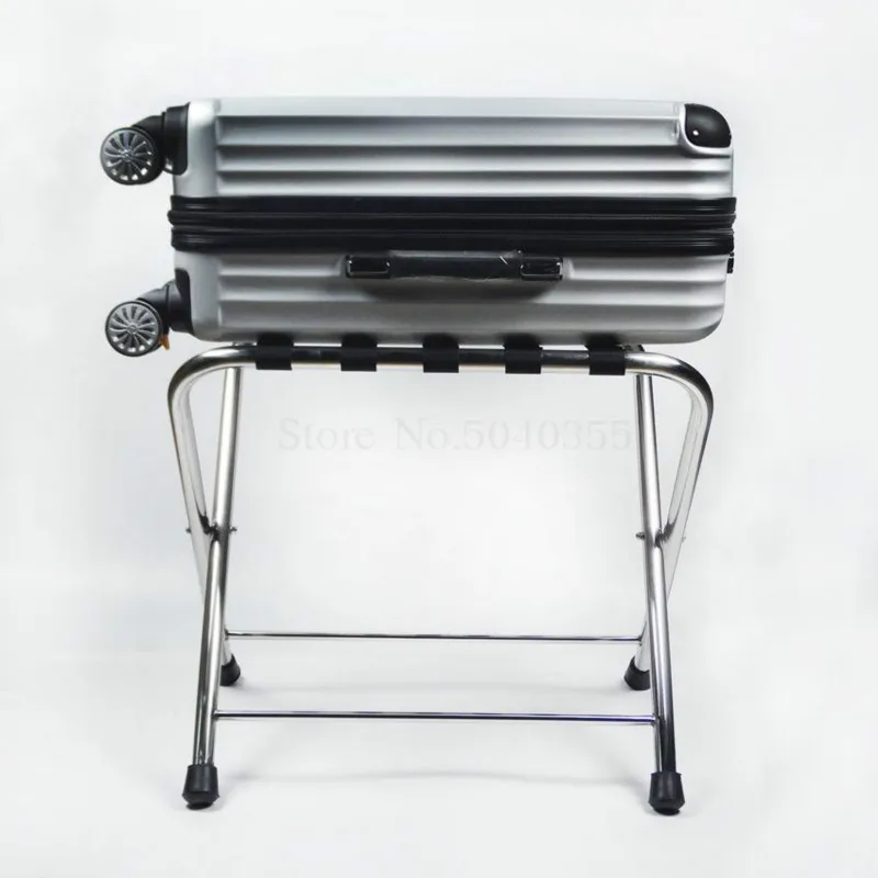 Hotel luggage rack stainless steel rack hotel room folding luggage clothing tray rack home office