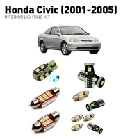 led interior lights for honda civic 2001 2005 6pc led lights for cars lighting kit automotive bulbs canbus