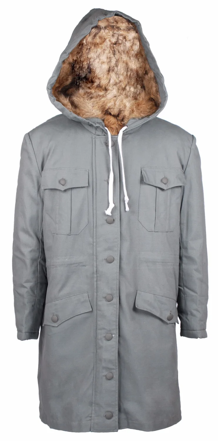 

WW2 GERMAN M43 MOUSE GREY RABBIT FUR WINTER PARKA GREAT COAT