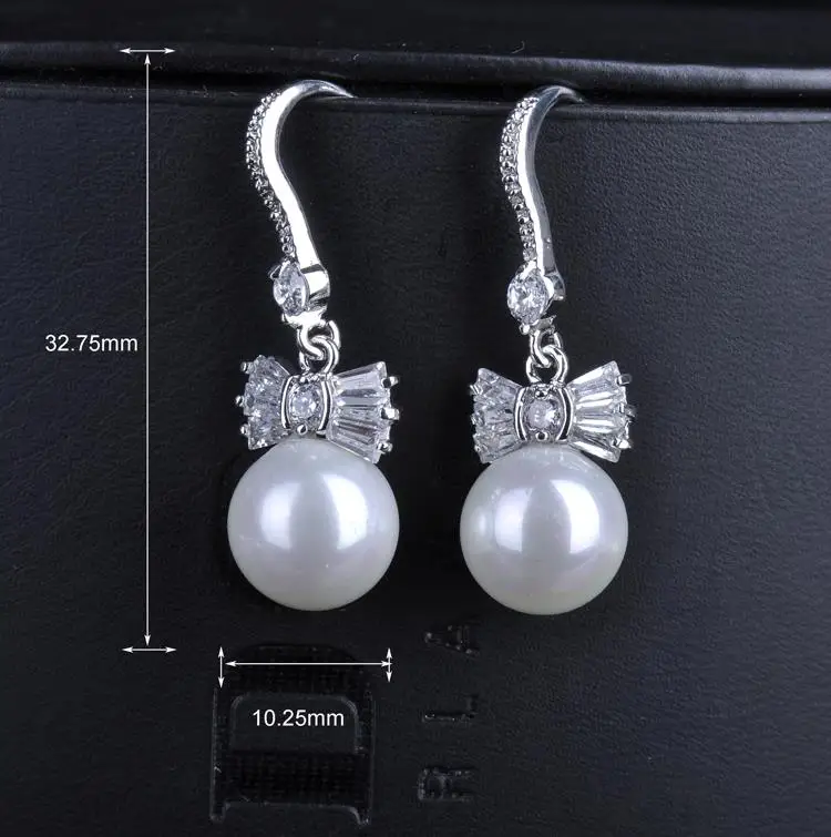 Женские жемчужные серьги YAN MEI модные золотого цвета с жемчугом 3829|earrings for|pearl earrings