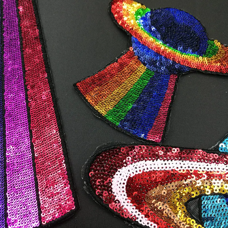 1 шт. одежда планета пластыри летающая тарелка пришить утюжок на вышивке блестки