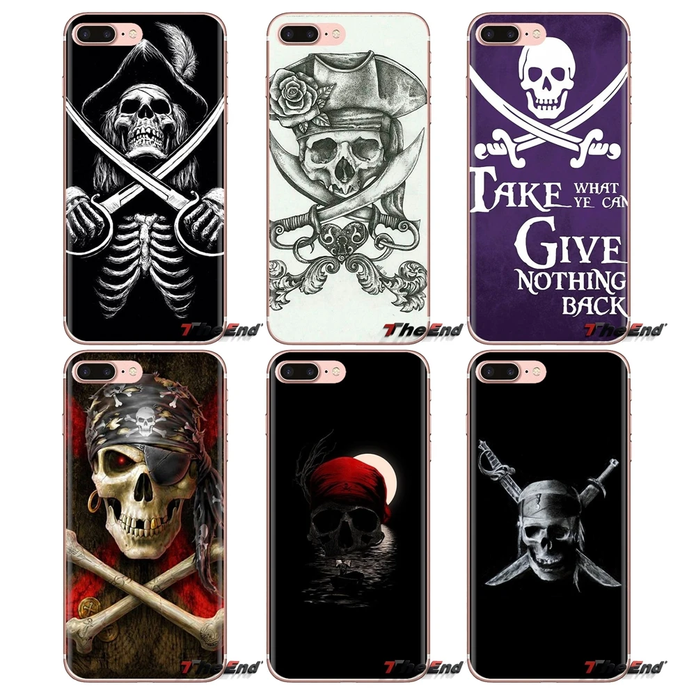 Силиконовый чехол для телефона под черный пиратский флаг с черепом Xiaomi Redmi 4A S2 Note 3