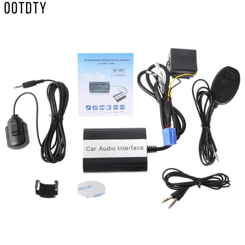 OOTDTY, хит, новинка, 1 комплект, Handsfree, авто, Bluetooth, комплекты, MP3, музыка, USB, AUX адаптер, интерфейс для Fiat, для Alfa Romeo, высокое качество