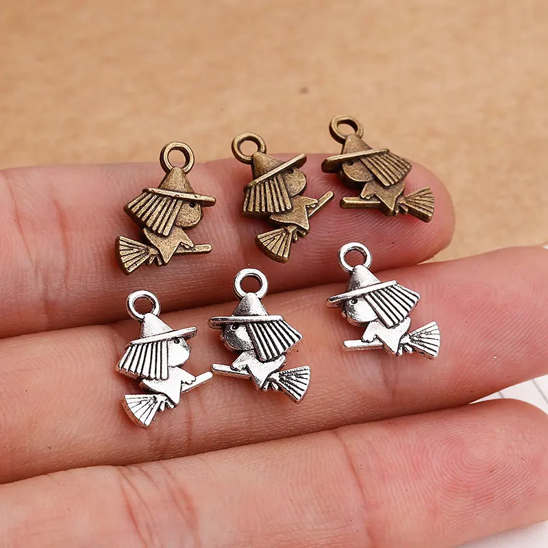 2 цвета милые маленькие колдунья подвески для самостоятельного изготовления