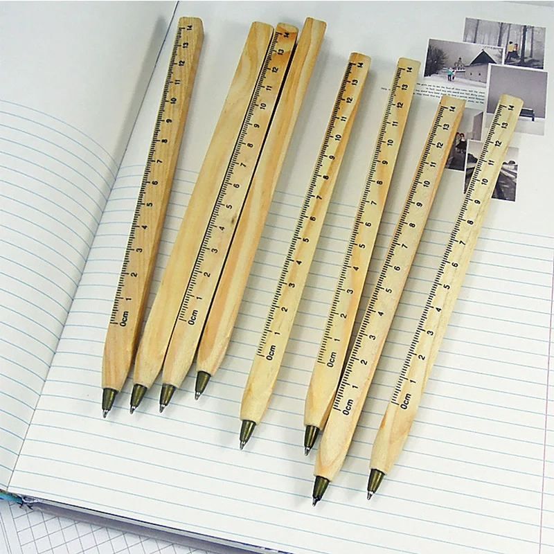 Новая деревянная экологическая линейка ручной работы 3 шт./лот