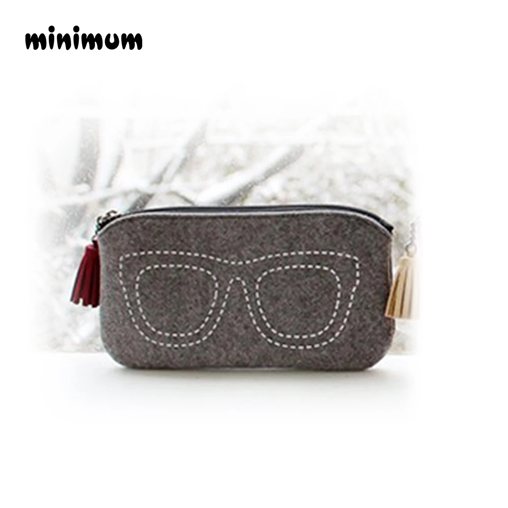 sunglasses case Минимальный Топ-класс войлочная ткань солнцезащитные очки коробки высокое качество роскошные тканевые очки Чехол очки аксессуары светильник легко носить с собой - Цвет: sunglasses case