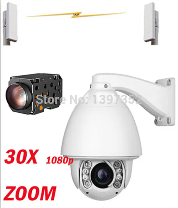 1080 P IP камера 30X зум видеонаблюдения Беспроводной Камеры Auto Tracking PTZ ИК ночного