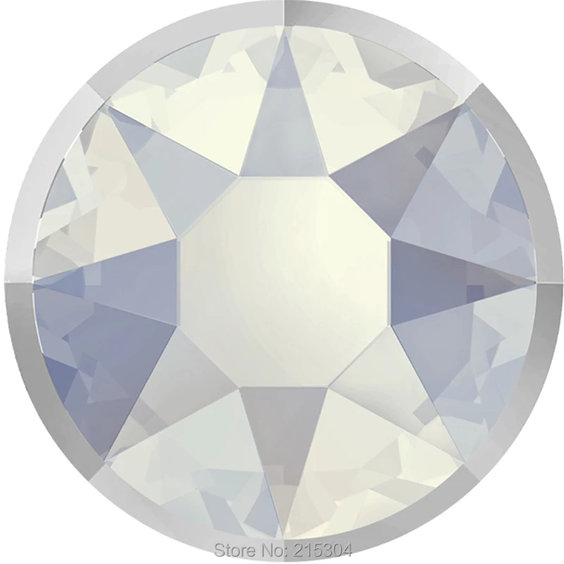 Новинка 2019 20 элементов Swarovski Rimmed 2088/I белый опал свет хром (без горячей фиксации)