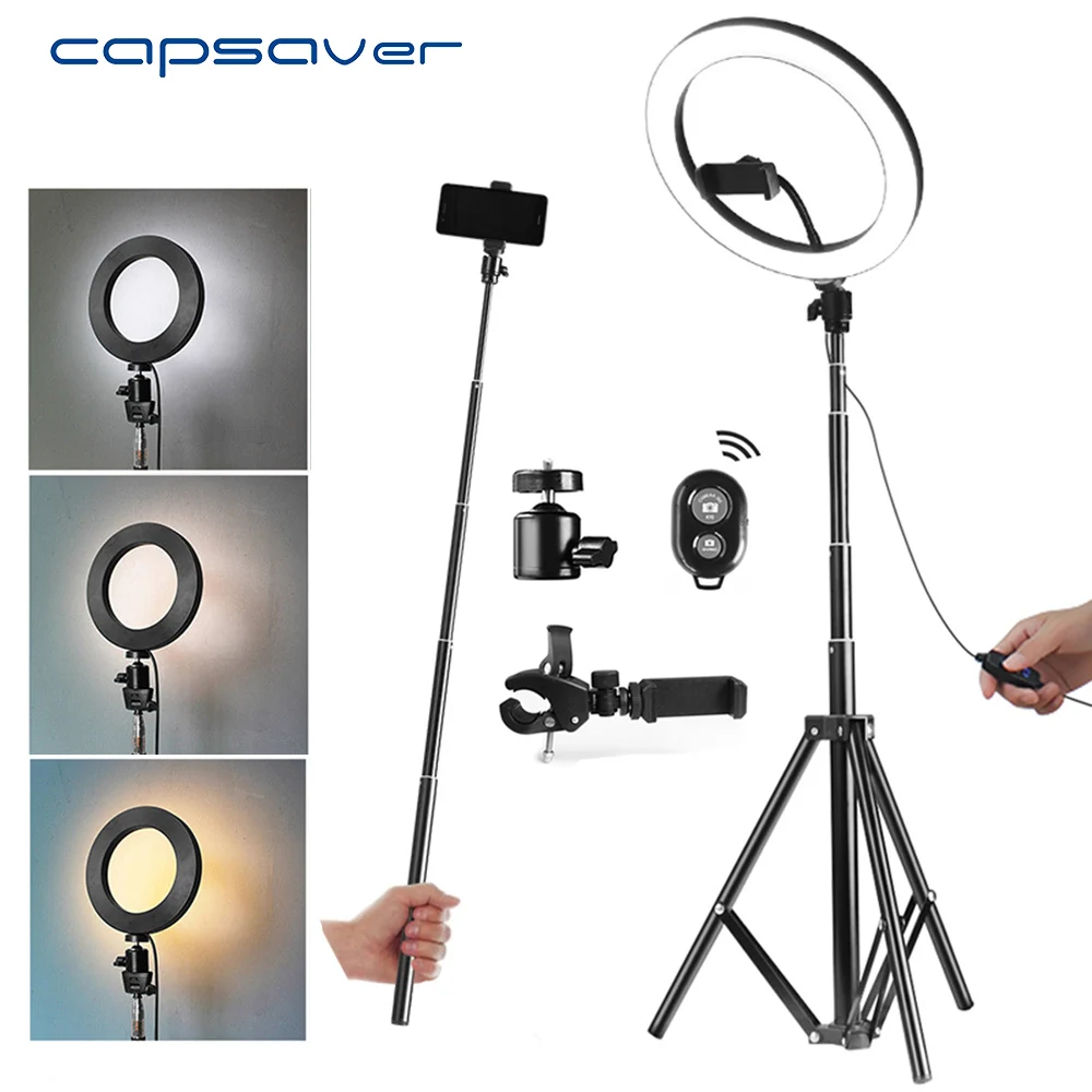 

Кольцевая лампа capsaver, 10 дюймов, 64 светодиода, 2700 к/5500 к