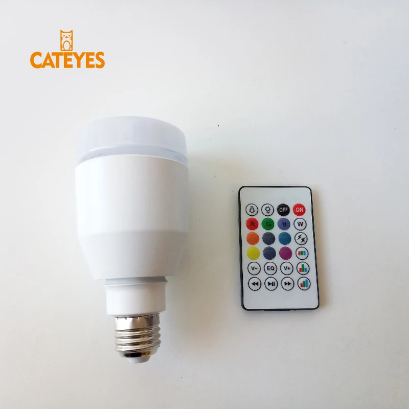 

Smart RGB led lamp E27 110V 220V RGBW led Bulb 7W 5W Wireless Colorful Remote Control Bluetooth Speaker Music Smart LED light