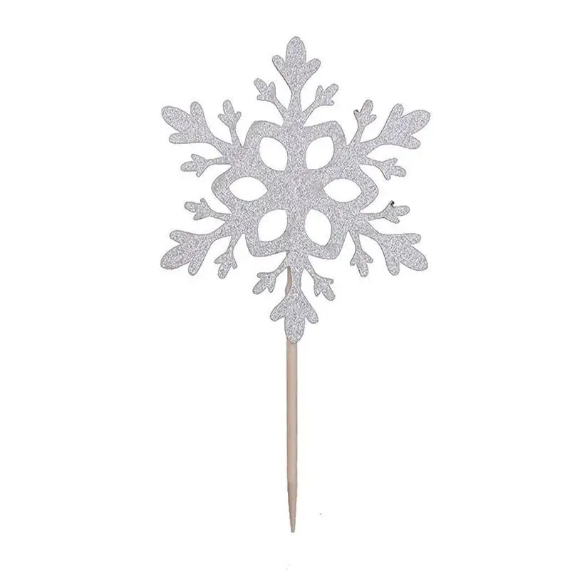 10 шт. Снежинка торт Топпер свадебный Новогоднее украшение День рождения пользу |