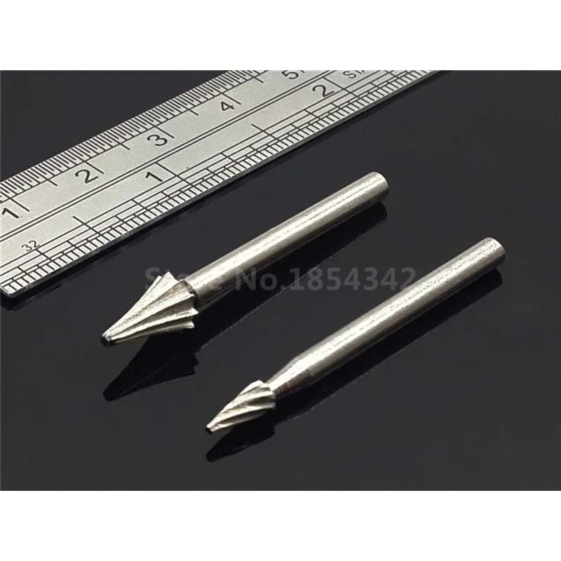 10 шт. набор коробок HSS Dremel Routing Wood Rotary Milling File Cutter резьба резной нож