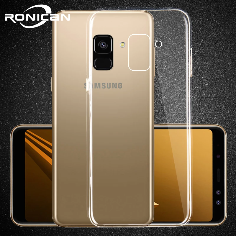 RONICAN чехол для samsung Galaxy A5 A7 J5 J7 защита экрана из тонкого HD прозрачный мягкий ТПУ чехол для телефона для samsung S7 S8 S9 Plus Note 9