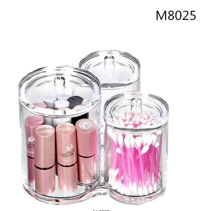 Новое Поступление Акриловые Desktop Хлопка Ткани Прозрачный Косметический Кристалл