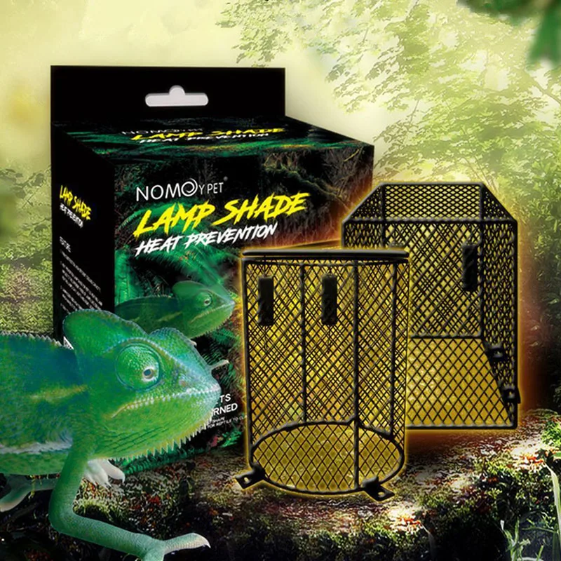 

JX-LCLYL Pet Burn Prevention Reptile Anti-Scald Mesh Cover Lamp Light Bulb Lampshade