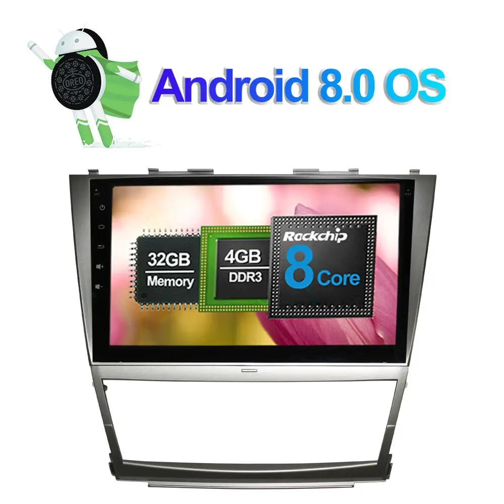 Автомобильный радиоприемник 10 1 дюймов Android 7 1/8 0 Восьмиядерный процессор 4 Гб ОЗУ