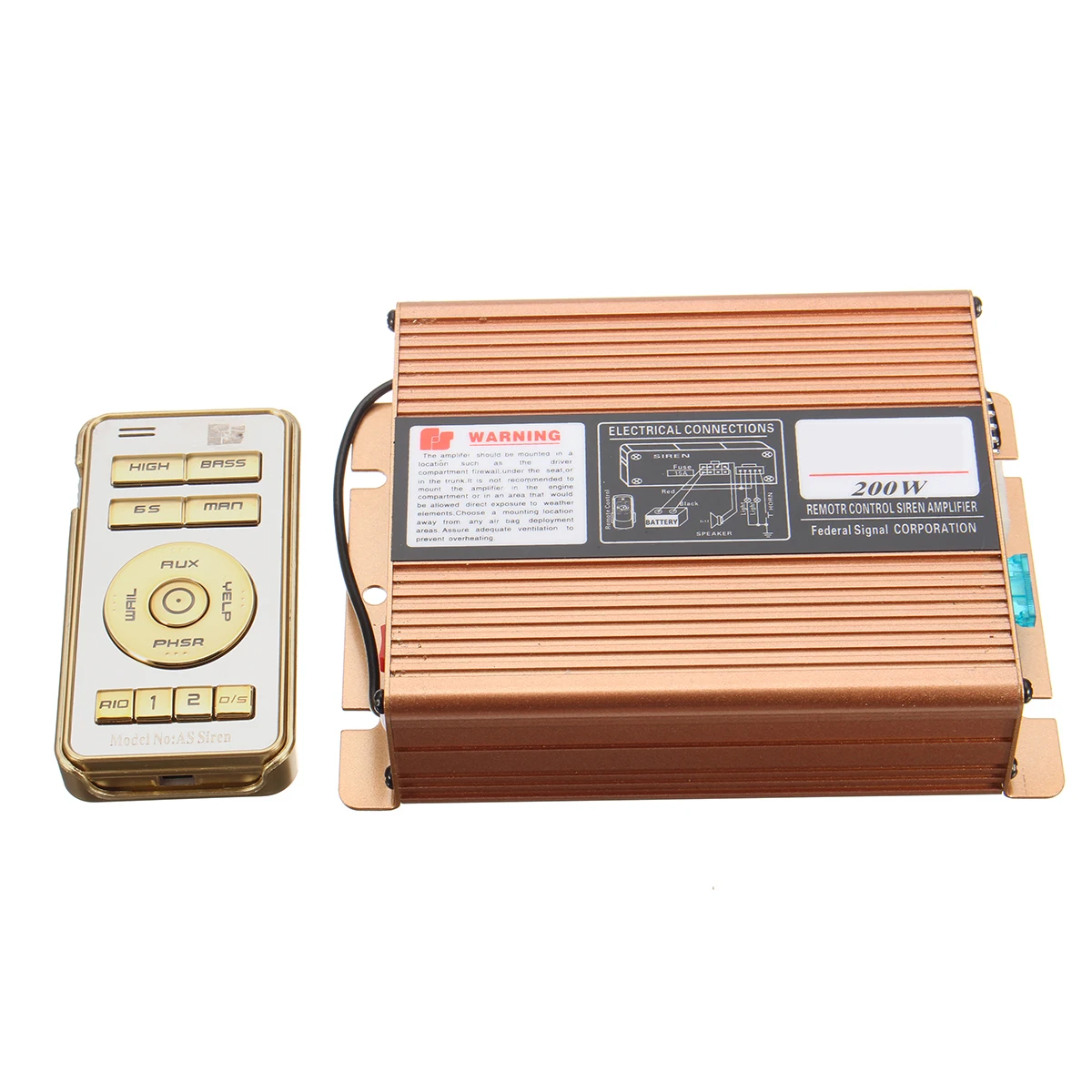 12V 200W громкий звук автомобиля Предупреждение сигнал усилитель полицейская сирена PA Динамик с микрофоном Системы Беспроводной дистанционного Управление