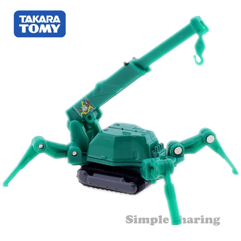 Мини кран на гусеничном ходу Takara Tomy Tomica No.63 Maeda Seisakusho литый под давлением