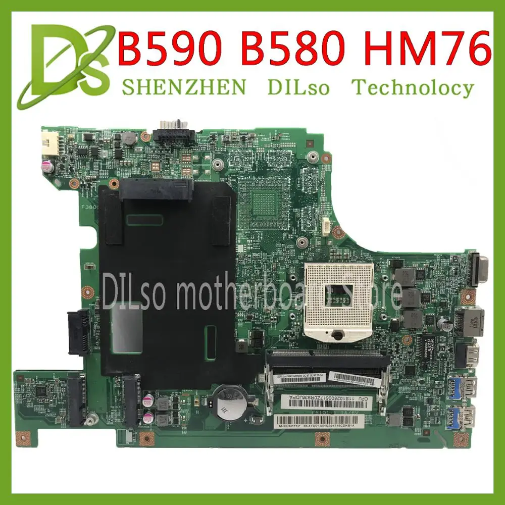 

KEFU 11273-1 B590 материнская плата для lenovo B590 B580 материнская плата для ноутбука 48.4TE05.011 HM76 для intel I3 I5 I7 тестовая работа 100% оригинал