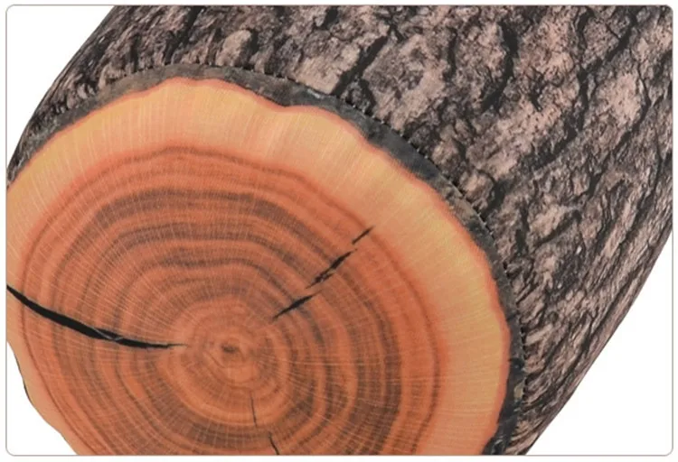 1 шт. деревянная/деревянная пень деревянная текстура декоративная подушка для