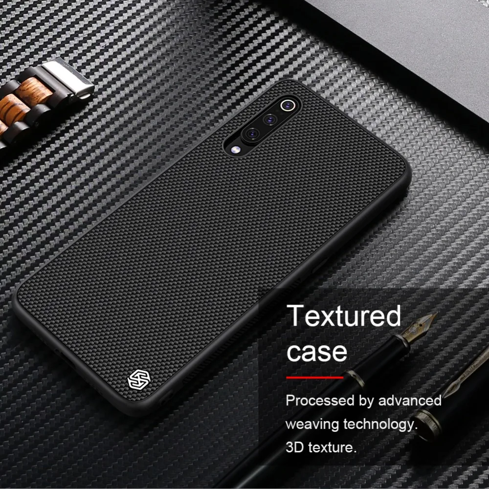 NILLKIN Textured Case For Xiaomi Mi9 mi 9 Ultra Silm Nylon Fiber Non-slip Business Frosted Back Cover Explorer | Мобильные телефоны
