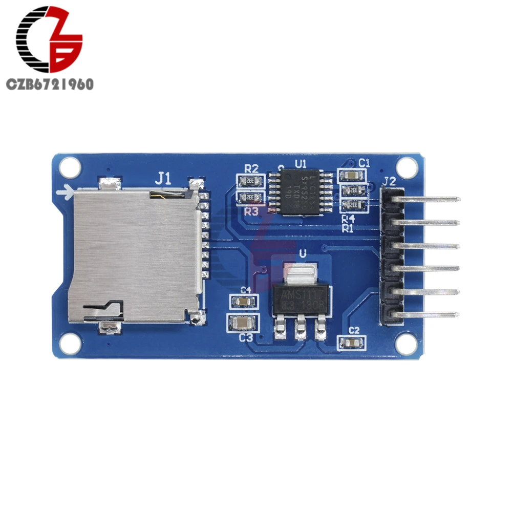 Micro SD плата для хранения Mciro TF карта защитный модуль памяти SPI Arduino|Соединители| |