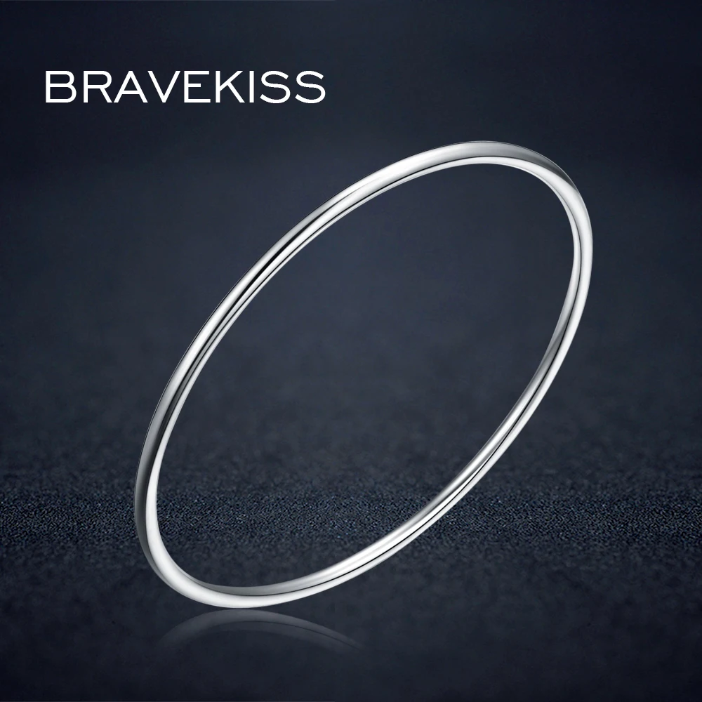 Женский браслет BRAVEKISS из стерлингового серебра 925 пробы на запястье