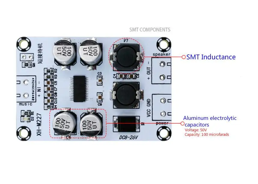 

30W Mono Audio Digital Power Amplifier Board TPA3110D2 PBTL Bridge Output Amplificador