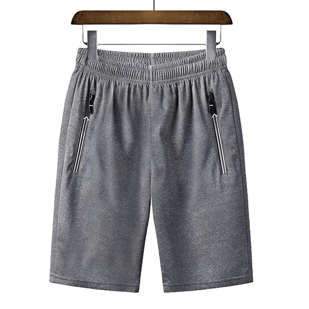 Men Summer Solid Color Casual Male Shorts Bermuda Masculina Men Shorts Quick Dry Bermuda Casual Jogger Short Pant Men