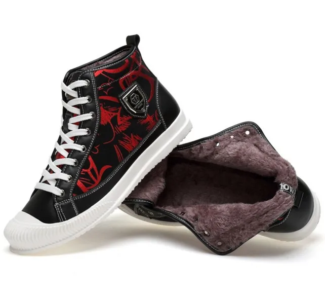 Cyabmoz/Новинка 2017 года Брендовая Удобная теплая модная мужская обувь на шнуровке с