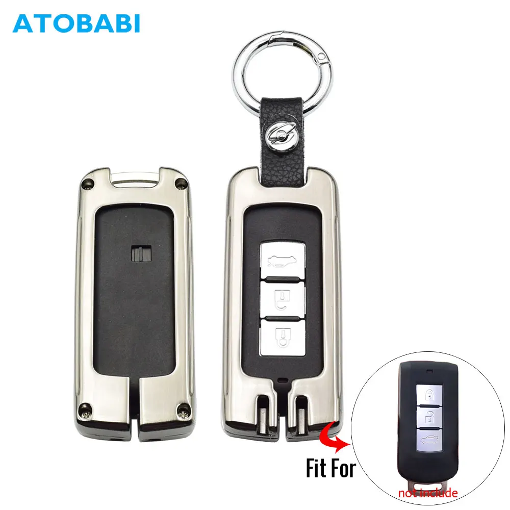 Брелок для ключей из цинкового сплава для Mitsubishi Outlander, Lancer 10 Pajero Sport ASX RVR L200 Smart Remote Fob Cover авто брелок