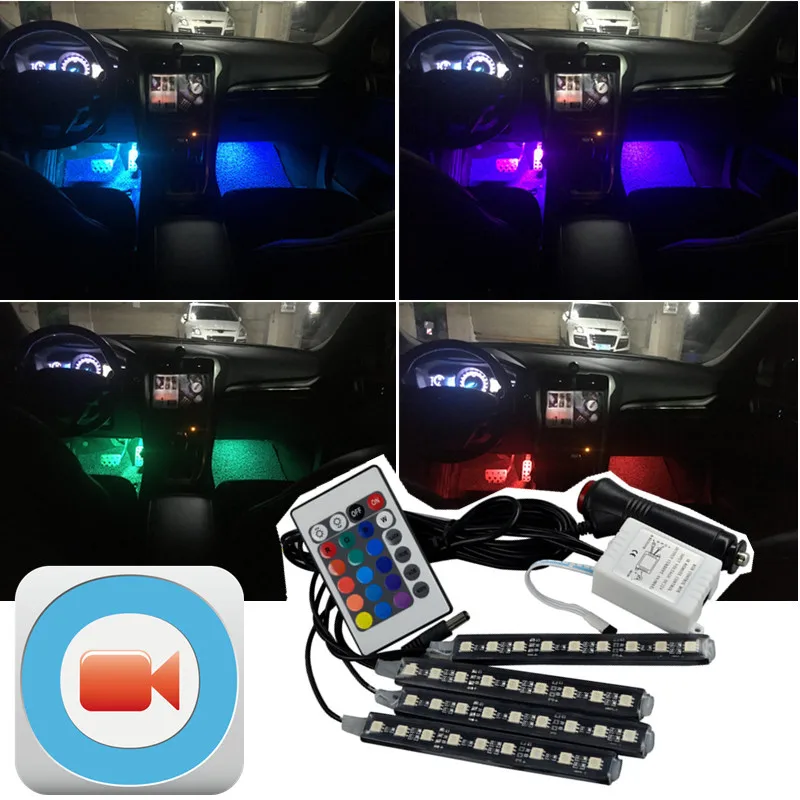 Tcart 1 компл автомобиля светодиодный RGB неоновая лампа Автоматическая внутренняя