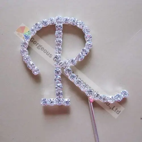 Высококачественный монограмма из хрустальных страз 26 шт. буквы алфавита для