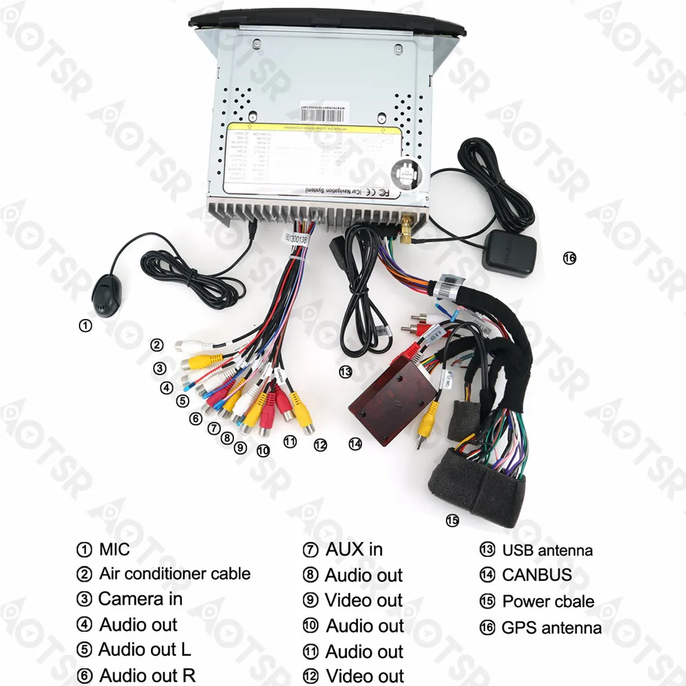 Aotsr Android 8 1 GPS навигация автомобильный DVD плеер для KIA SORENTO 2012 2015 мультимедиа радио
