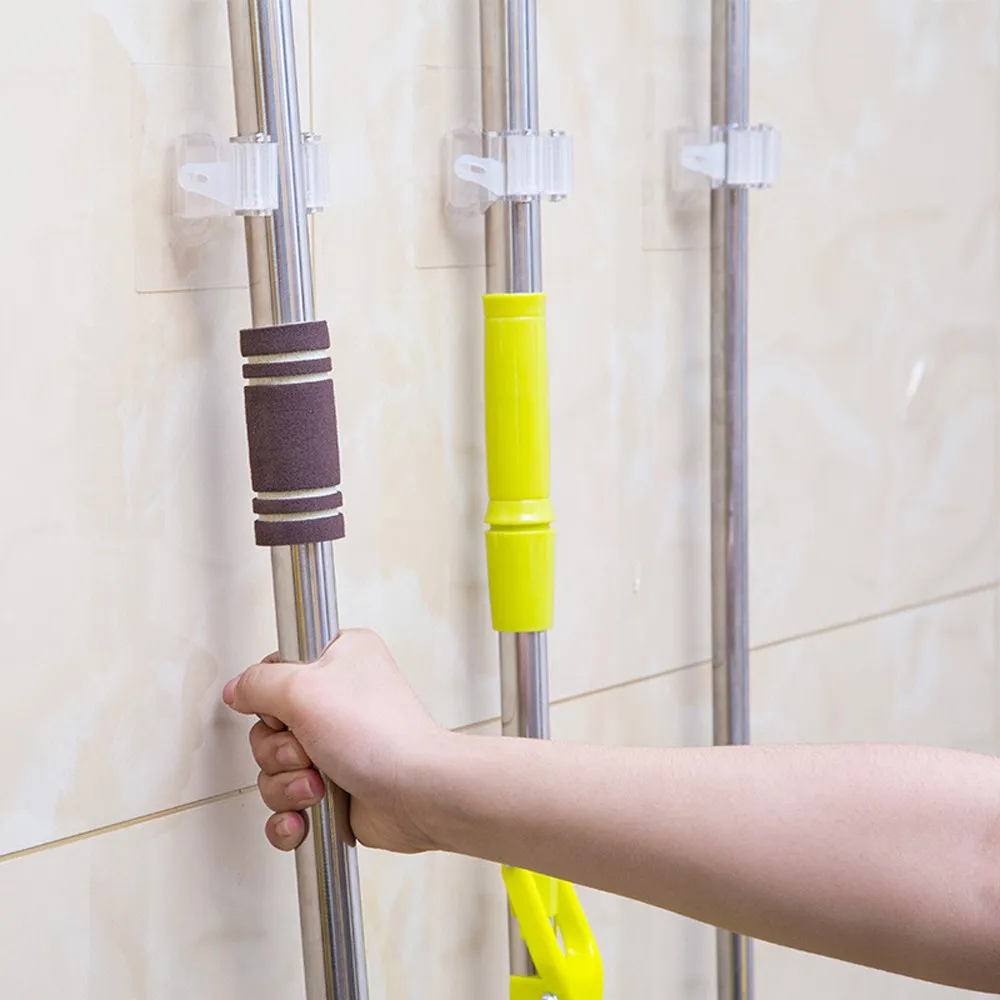 Двойная полка для ванной Швабра держатель на руль велосипеда стойку Space Saver